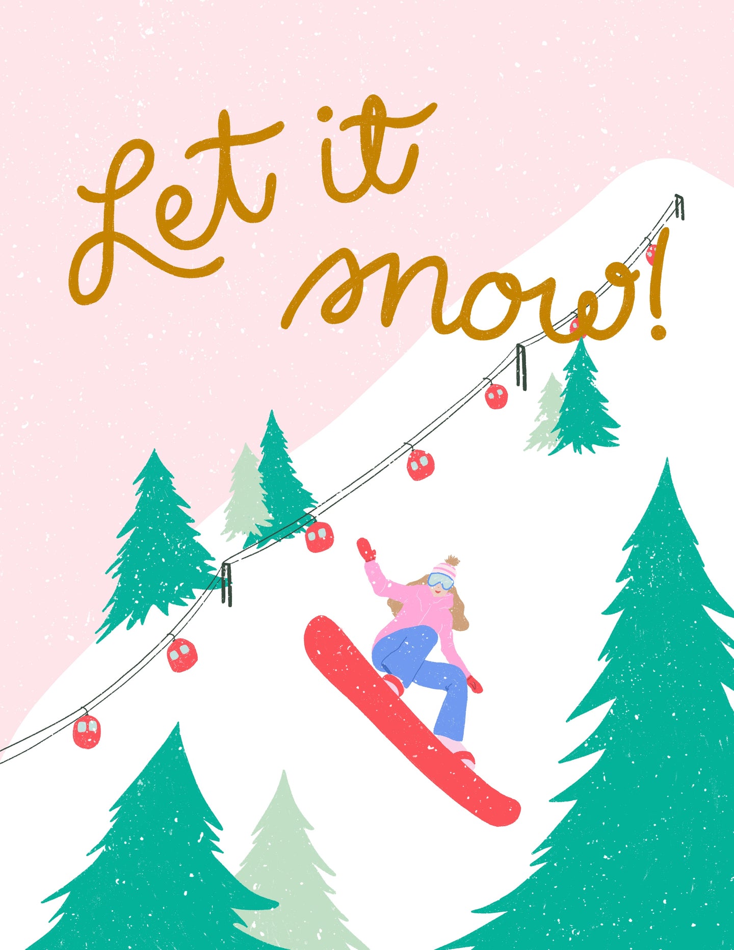 Let It Snow card